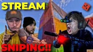 stream sniping 2 salty streamers on rust