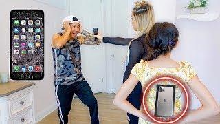 Destroying My Dad's Phone, Then Giving Him A iPhone 11 (GONE WRONG)