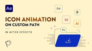 Animate Icons Along a Custom Path in After Effects 2021 (Hindi) #aftereffects #microinteractions