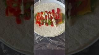 Hotdog #tortilla wrap #homemade #food #shorts