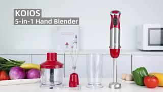 How to use  KOIOS 5 in 1 Hand Immersion Blender