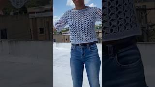 Blusa tejida a crochet