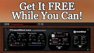 Limited Time Cool FREE Phaser VST Plugin by Soundtoys - PhaseMistress - Review & Demo