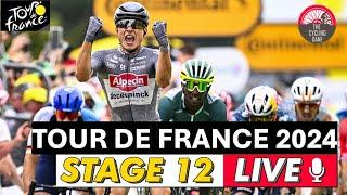 Tour de France 2024 Stage 12 LIVE COMMENTARY - Will it Be Jasper Philipsen vs Biniam Girmay Again?