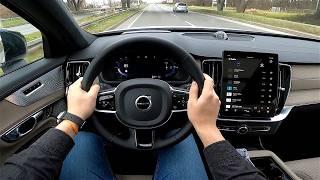 2025 Volvo XC90 Facelift T8 AWD [2.0l, 455 HP] POV Test drive | Details | EV mode CARiNIK