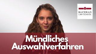 Ronja erklärt dir das mündliche Auswahlverfahren an der Bucerius Law School