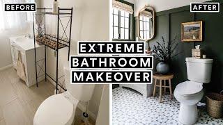 EXTREME BATHROOM MAKEOVER From Start to Finish  *Insane DIY Transformation*