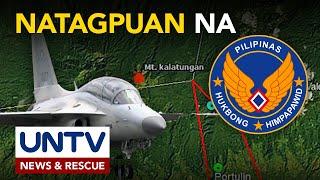 Nawawalang FA-50 jet fighter ng PAF, natagpuan na; 2 piloto, wala ng buhay