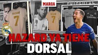 El Real Madrid ya vende la nueva camiseta de Hazard... con el dorsal 7