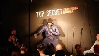 JUNIOR BOOKER JANUARY 2023. TOP SECRET COMEDY CLUB