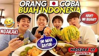 REAKSI WASEDABOYS COBA BUAH INDONESIA YANG GAK ADA DI JEPANG PART 2!!  | INDONESIA TRIP 17