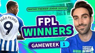 FPL WINNERS: Gameweek 1 | Fantasy Premier League 23/24