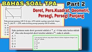 BAHAS SOAL TPA | TES SELEKSI MAHASISWA PASCASARJANA. PART 2