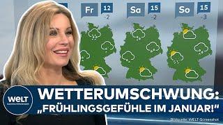 WETTER IN DEUTSCHLAND: Winter ohne Schnee - Statt Frost jetzt Frühlingsgefühle mit bis zu 15 °C!