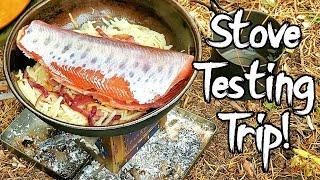 Freestyle Stove Prototype Testing Trip with Dogs & Pack Goats Catch & Cook Trout Over a Wood Fire!