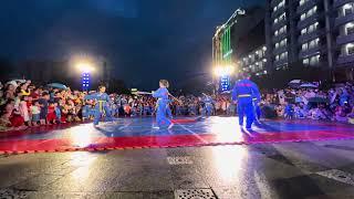 Đội tuyển Vovinam TPHCM biểu diễn dưới mưa phục vụ người dân tối 2/9