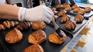 매일완판! 12가지 다양한 크로아상 / handmade chocolate cream croissants / korean street food