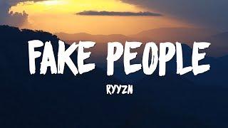 RYYZN - Fake People (Lyric Video) { Copyright Free }