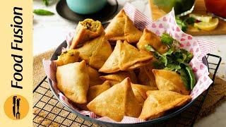 Hara Bhara Chutney Samosa Make and Freeze Recipe By Food Fusion (Ramzan Special)