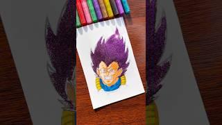 [ASMR] Vegeta ULTRA EGO Satisfying Glitter Art | WyRich #shorts