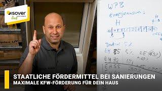 Maximale KfW-Förderung für dein Haus: So geht's!  ISOVER live  Web-TV für Handwerker