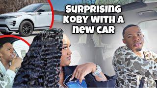 I SURPRISED KOBY WITH A BRAND NEW CAR ... EMOTIONAL