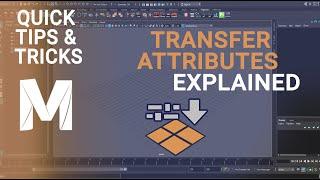 How to Transfer Uvs and Shader ID between Multiple objects quickly in Autodesk Maya-QuickTip&Tricks