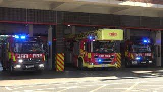 *FULL HOUSE* London Fire Brigade - Soho Pump, Pump Ladder & Turntable Ladder Turnout