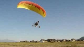 Paramotor S-Trike Close Call Insanity!! Flat Top Powered Paragliding From U-Turn USA!!