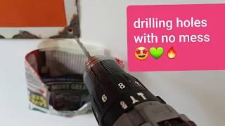 How to drill with minimal mess