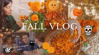 DIA DE MUERTOS PLANNING ️ | Marigold Garland, life as an actor, + decorating outside 