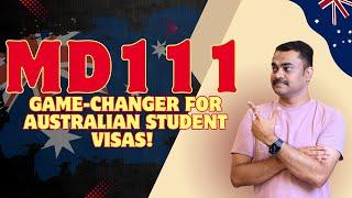  Major Update for Australian Student Visas: What MD111 Means for You!  #mavenconsultingservices