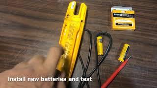 Fluke T5-600/1000 How to Replace Batteries easy and quick