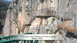 The King's Little Pathway in El Chorro gorge, Malaga, SPAIN