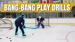 Stepping Off The Post Goalie Drills - On Ice Session