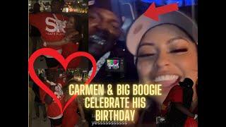 Carmen and Big Boogie OUTSIDE Celebrating his BIRTHDAY ️ CARMEN says she is living her BEST LIFE