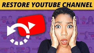 How to RECOVER Permanently DELETED YOUTUBE CHANNEL (EVEN WITHOUT BRAND ACCOUNT)