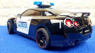 Project Rc Police + Chase Action Car 4wd Nissan GT - R Skyline Body Tamiya 1/10