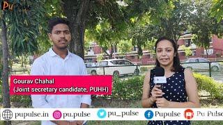 PU Pulse in an exclusive conversation with Gourav Chahal, Joint Secretary candidate of PUHH