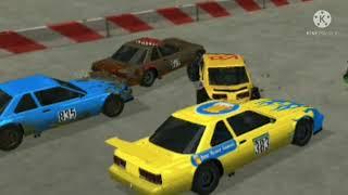 Cars - The Dinoco 400 Big one |Remake/Rennactment |Demolition Derby 3 |TheCarBehindTheWreckage