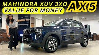 Mahindra XUV 3XO Most Value for Money Variant - XUV 3XO AX5 in ₹ 10.69 Lakhs - All Details