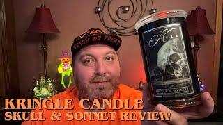 Kringle Candle Skull & Sonnet Post Burn Review | Kringle Candle Halloween