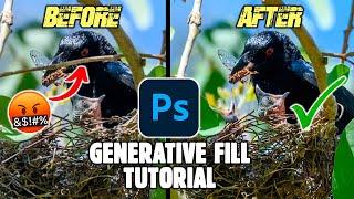 BIRD PHOTOGRAPHERS Need THIS! Photoshop Generative Fill Tutorial