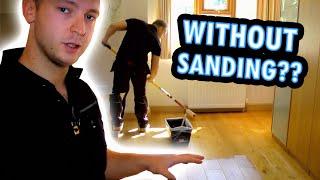 How to Refinish a Wood Floor Without Sanding (under 1 hour)