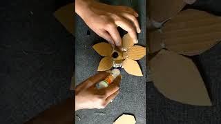 cardboard candle stand making. | Bhava's hand touch craftsss #shorts