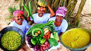 Bengali Khichuri, Labra & Beguni Complete Traditional Village Veg Lunch Recipes | Village Food