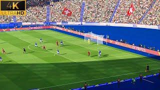 PES 2021 NEW Euro 2024 Ultra Realism Graphics & Sound Mod | PES 2021 | Switzerland vs Italy | 4K