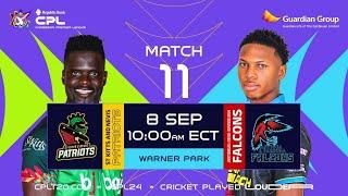 LIVE | St Kitts & Nevis Patriots vs Antigua & Barbuda Falcons | CPL 2024