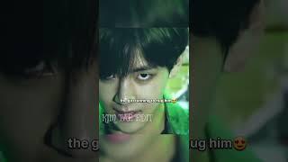 Taehyung killer smile when the girl hug him#bts #taehyung #shorts