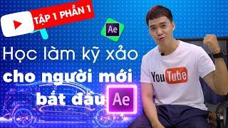 Hướng dẫn After efects cơ bản cho người mới bắt đầu -  Học After effects cơ bản tập 1